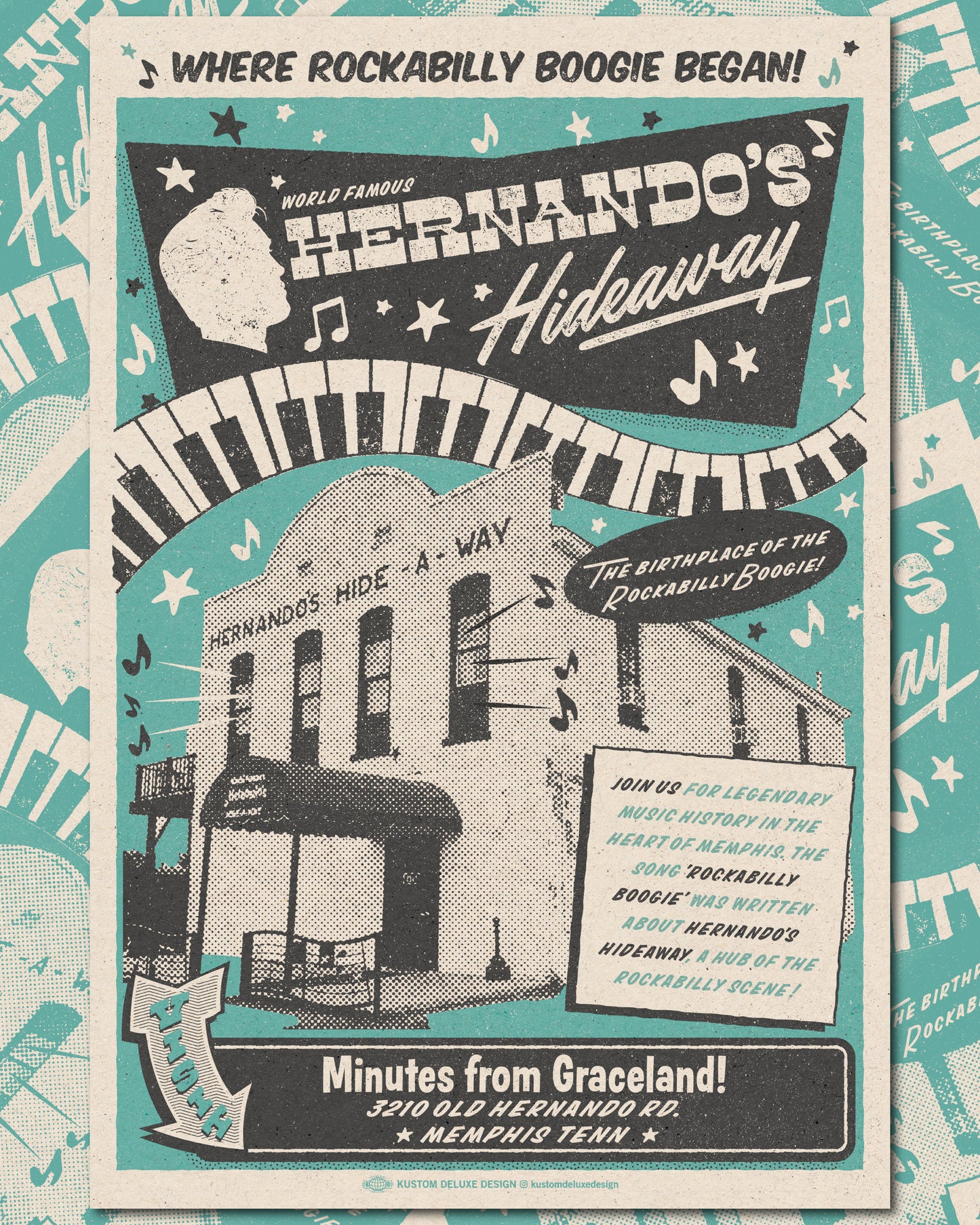 Hernandos Rockabilly Boogie Poster
